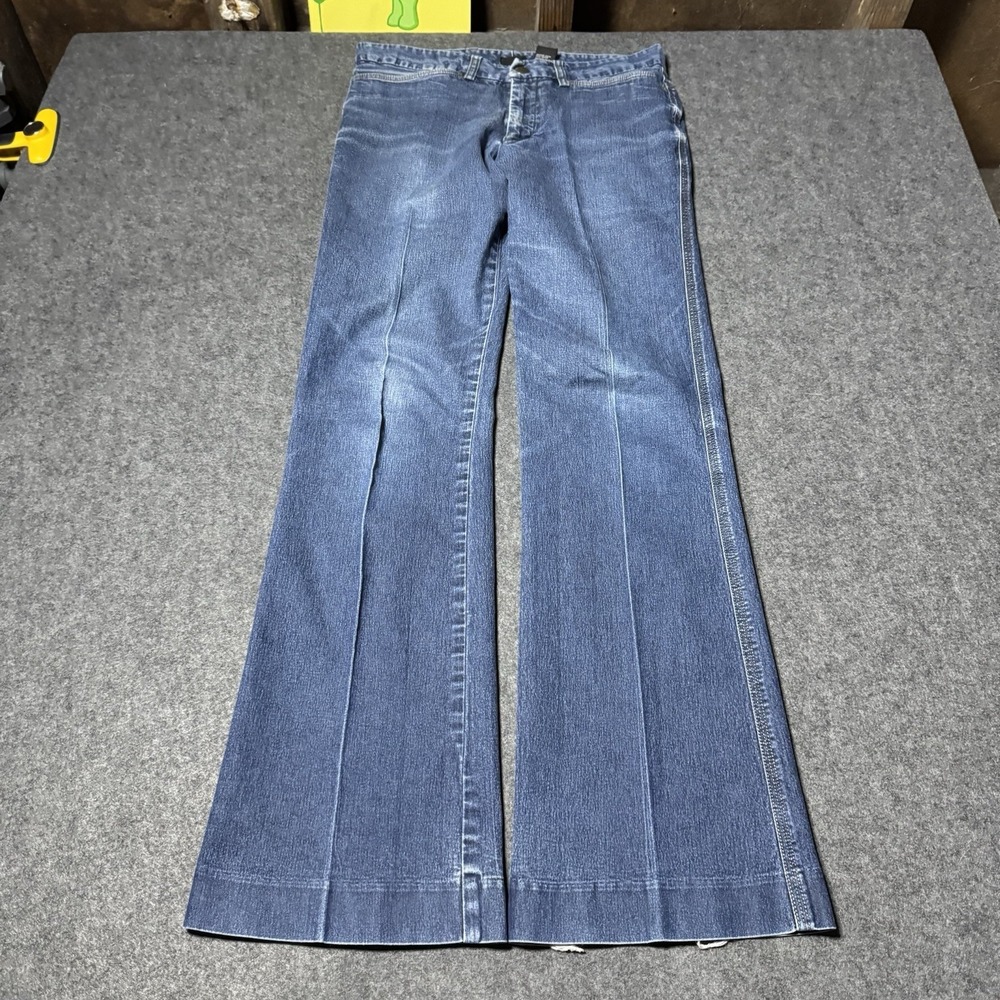 VTG Y2K Xhilaration Stretch Low Rise Flare Jeans Flap Pockets Size 5 (28x30)